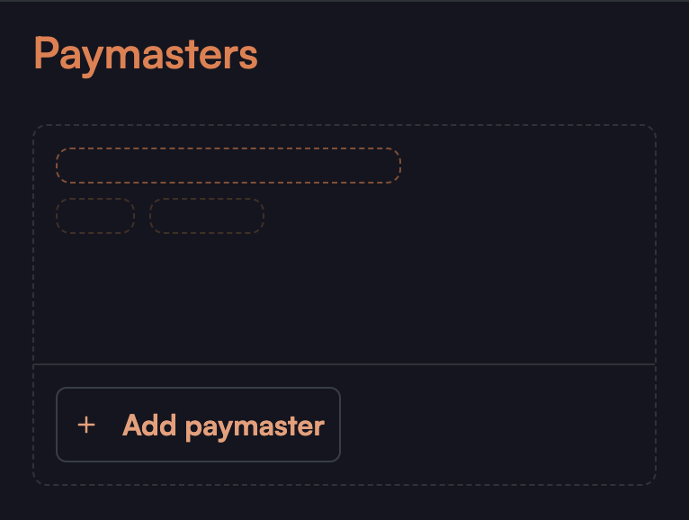 Add Paymaster